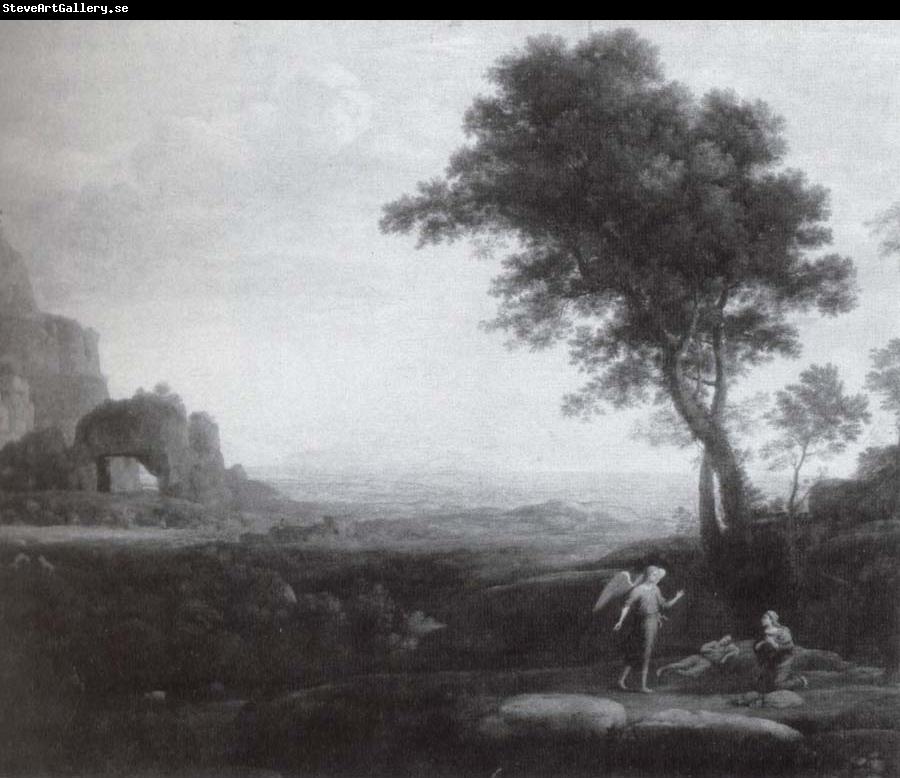 Claude Lorrain Hagar und Ismael in der Wuste